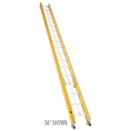Bauer Ladder 40' Fiberglass Extension Ladder, 375 lb Capacity 31540